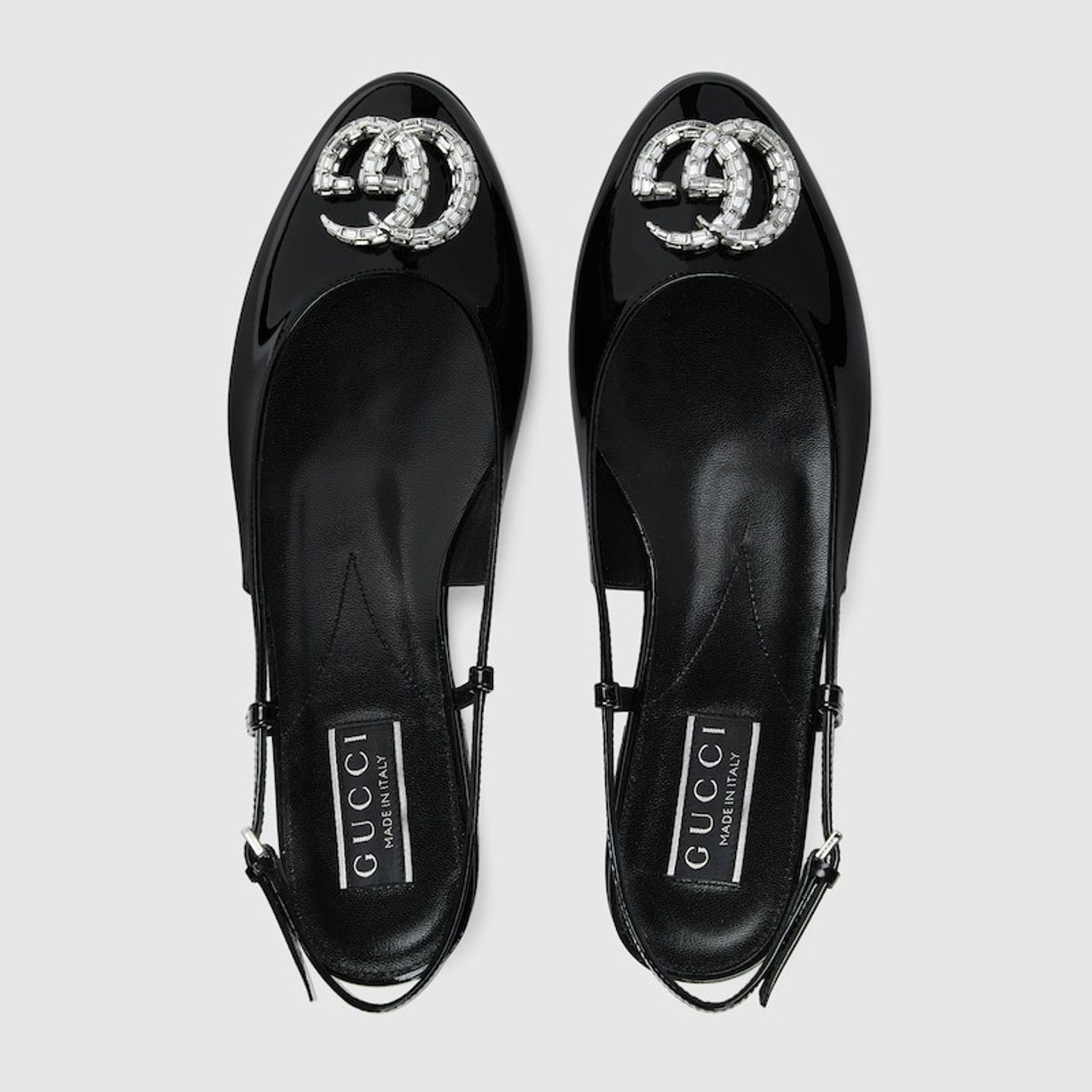 Gucci o1s1wg110125 Ballerina With Double G in Black Size US 10 / IT 40 - 3 Thumbnail