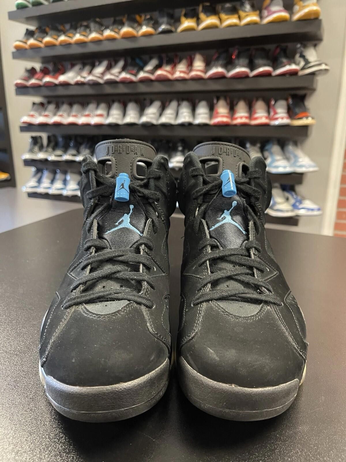 Jordan Brand Size 8.5 - Nike Air Jordan 6 Retro UNC Black Blue 384664-006 Size US 8.5 / EU 41-42 - 2 Thumbnail