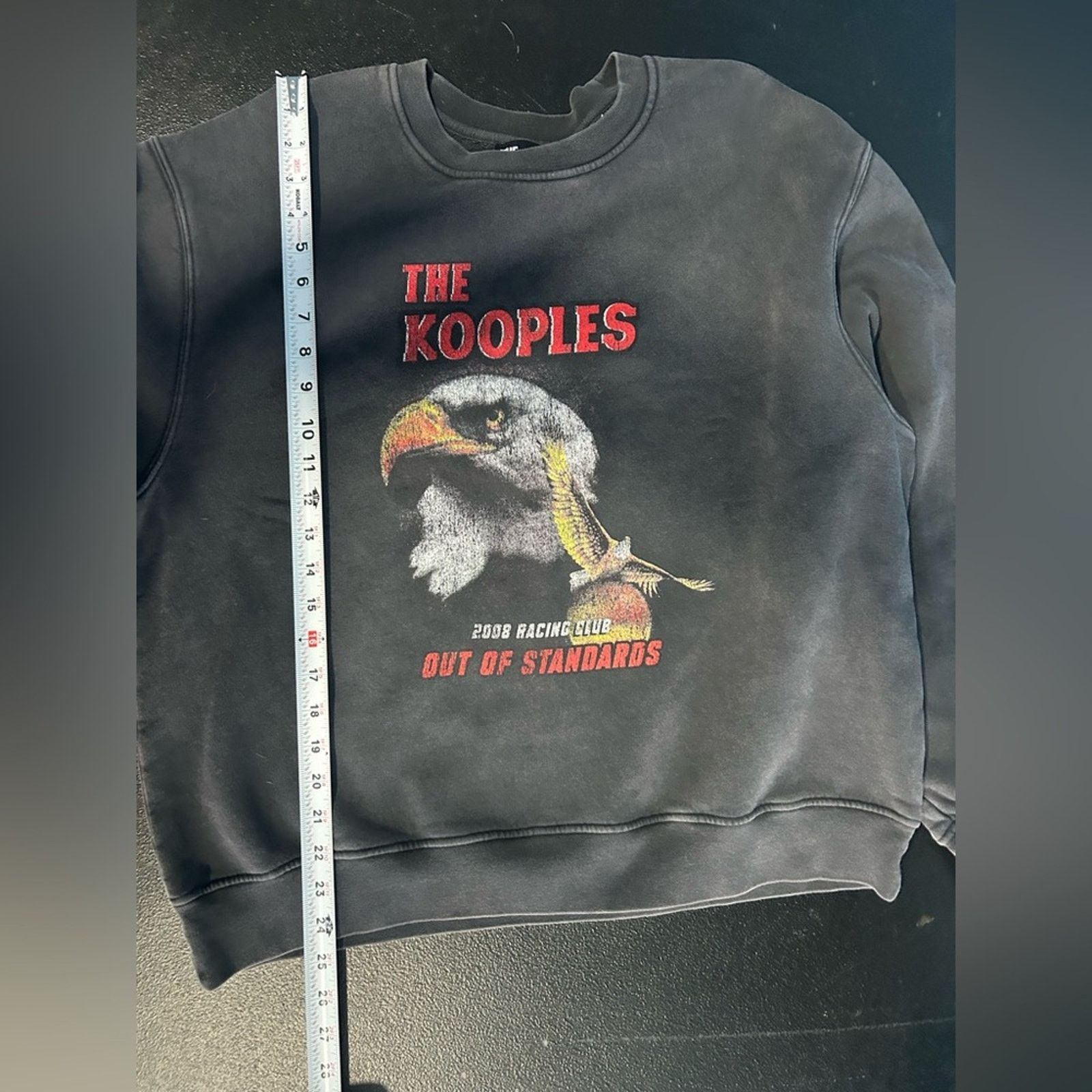 The Kooples The Kooples‎ Eagle Vintage Wash Sweat Shirt Size XL Size L / US 10 / IT 46 - 8 Thumbnail