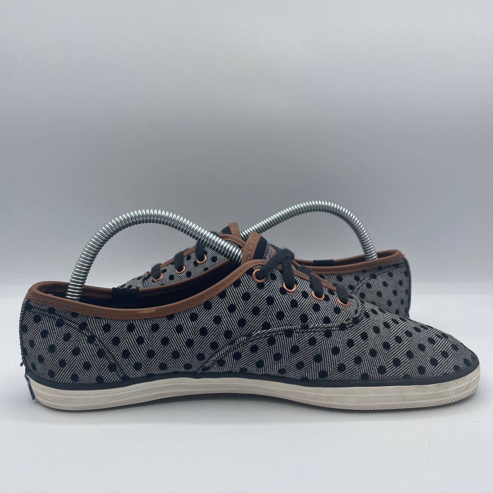 Keds Keds Gray Black Polka Dot Low Canvas Shoes Womens 8.5 Size US 8.5 / IT 38.5 - 5 Thumbnail
