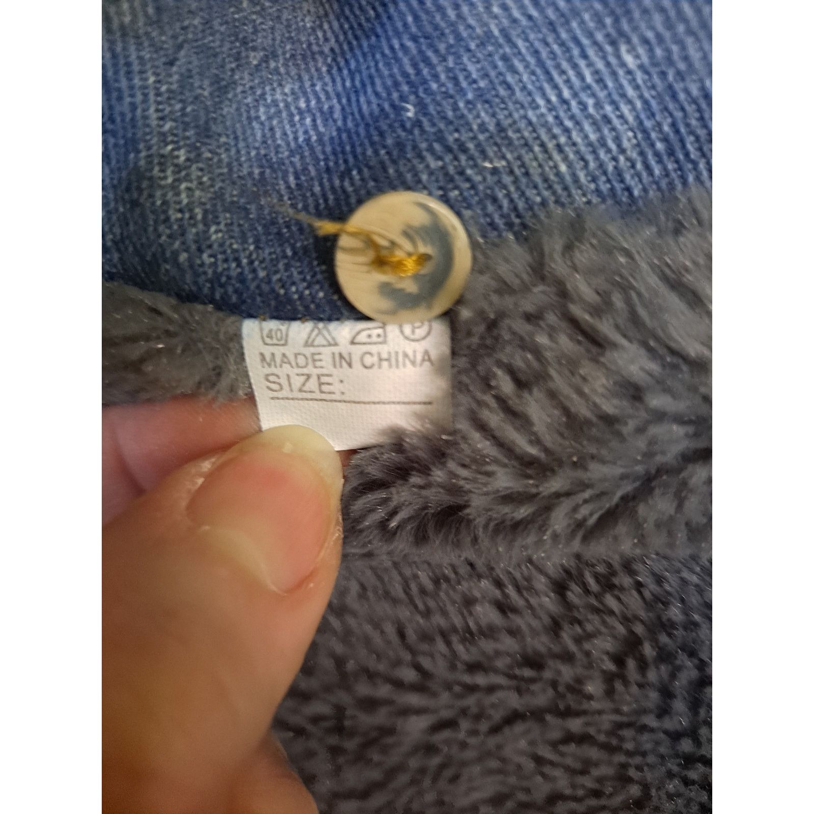 Other NWT Fleece Lined Denim Button Up Jacket Size Small Size US S / EU 44-46 / 1 - 3 Thumbnail