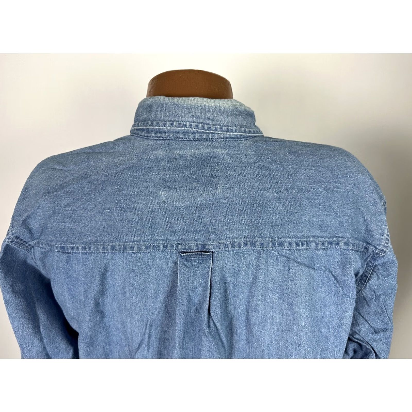 Denime VINTAGE John Ashford Denim Shirt Mens LT Large Tall Long Sleeve 90s Grunge Casual Workwear Button-Up Size US L / EU 52-54 / 3 - 6 Thumbnail