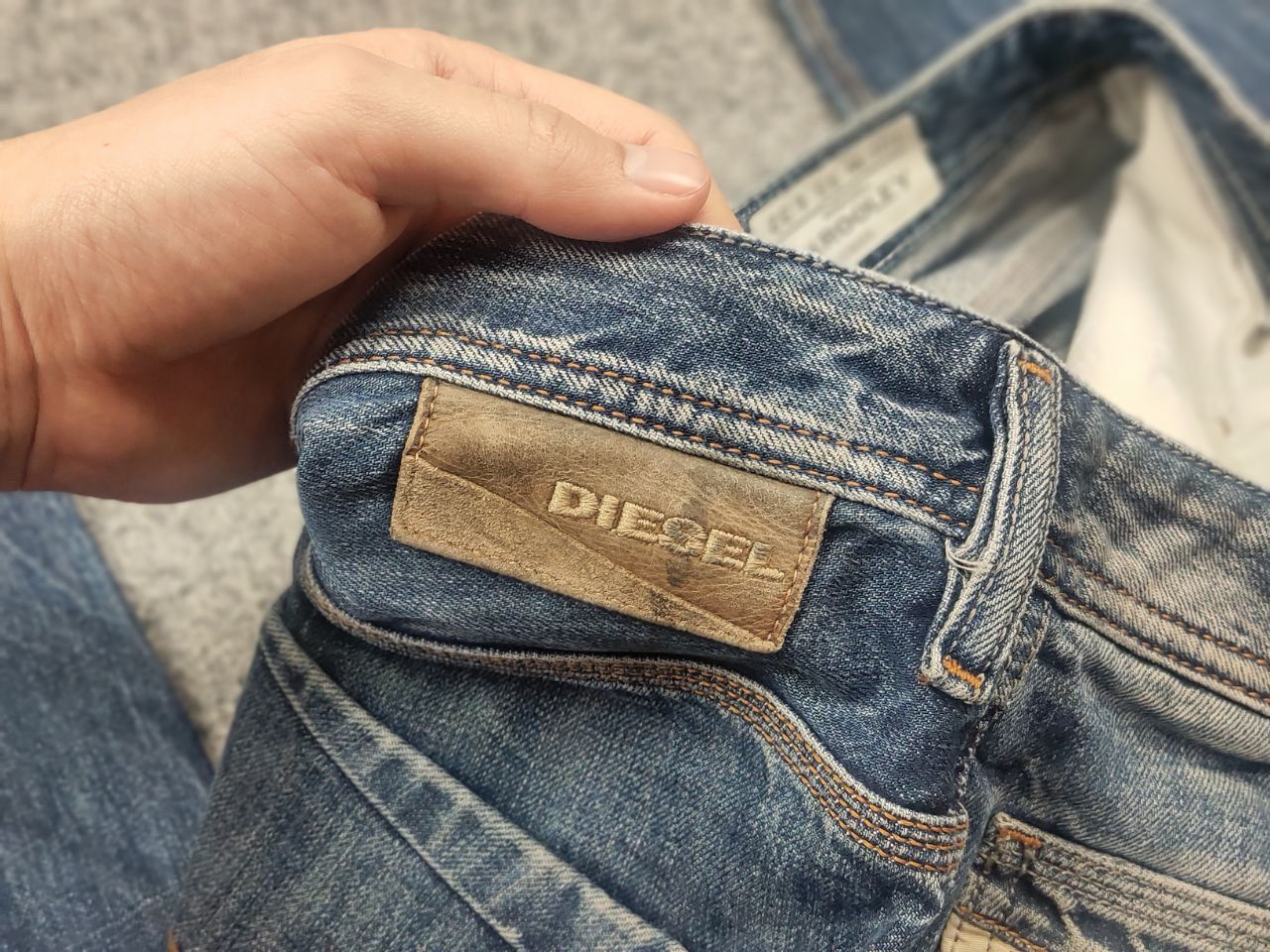 Diesel Diesel Krooley Regular Distresed Denim Jeans Vintage LGB Y2K Size US 33 - 16 Thumbnail