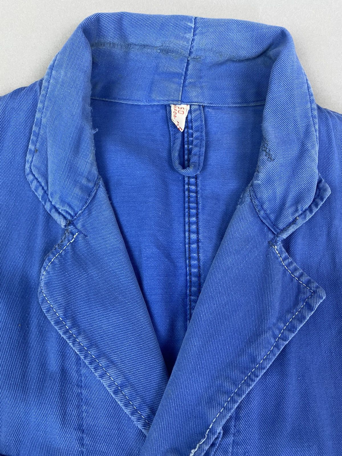 Le Laboureur × Vetra × Vintage Vintage Light Blue Cotton Workwear Jacket – Midweight Size US M / EU 48-50 / 2 - 5 Thumbnail