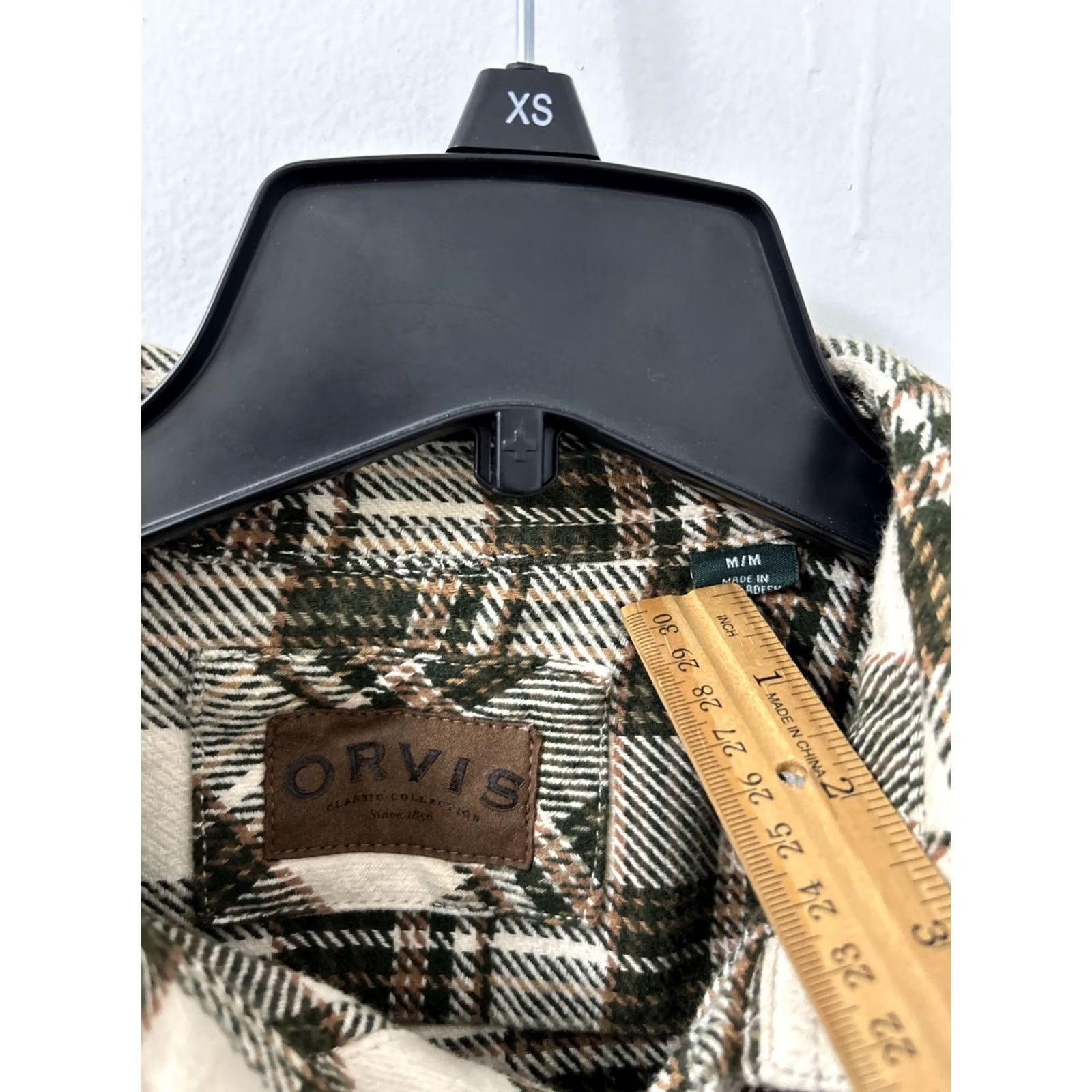 Orvis Orvis Shirt Jacket Mens M Green Plaid Pockets Heavy Cotton Shacket Size US M / EU 48-50 / 2 - 4 Thumbnail