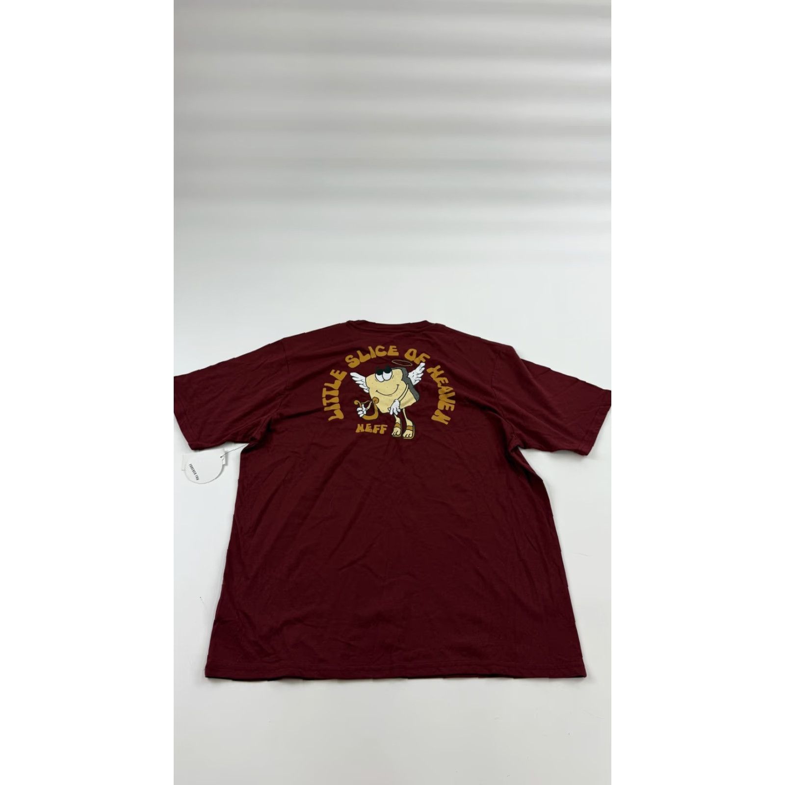 Vintage Neff Shirt Mens M Maroon Little Slice Of Heaven Graphic Tee T-Shirt Skater Size US M / EU 48-50 / 2 - 4 Thumbnail