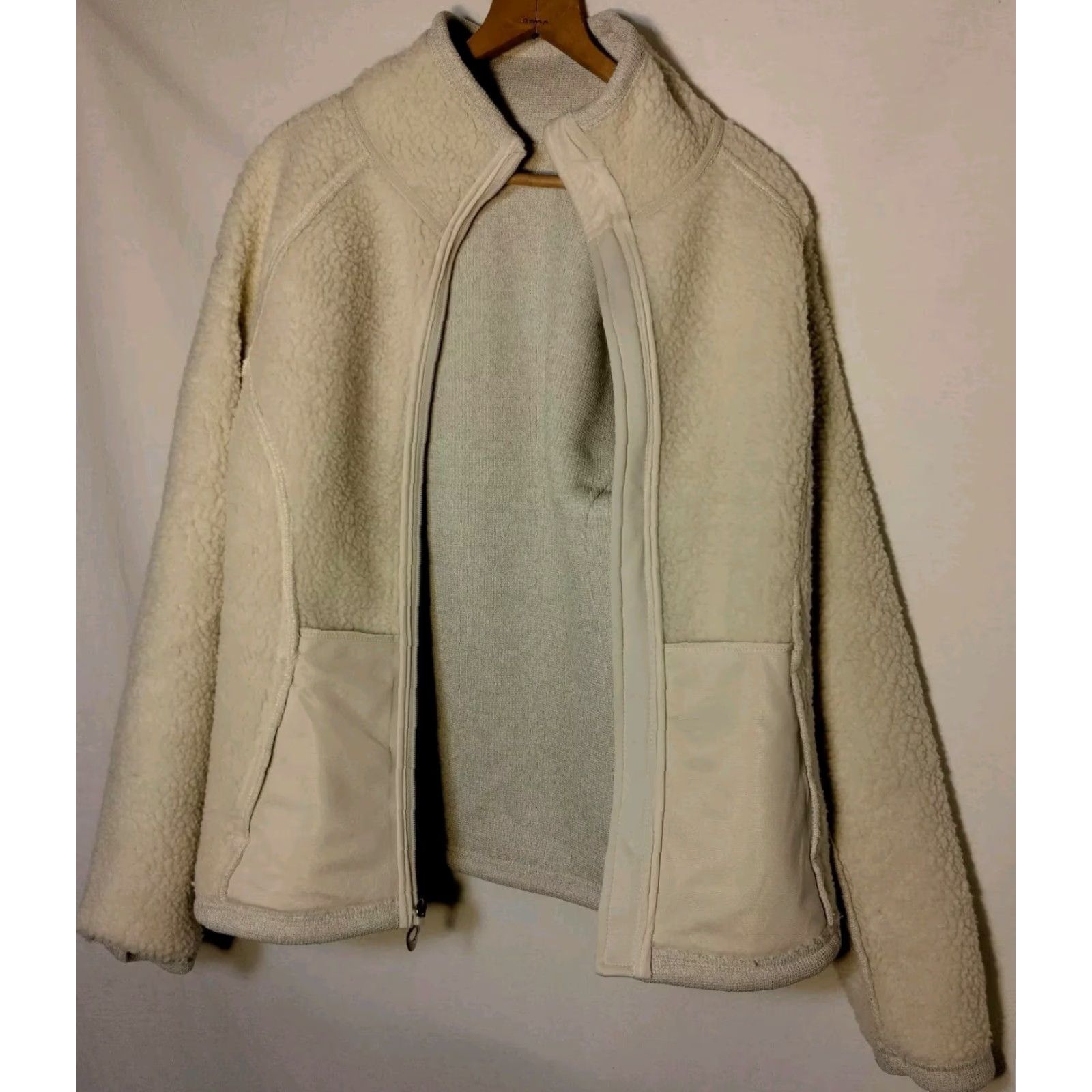 Spyder Spyder Knit Sweater Jacket Women M Oatmeal Heather Full Zip Sherpa Lined READ Size M / US 6-8 / IT 42-44 - 4 Thumbnail