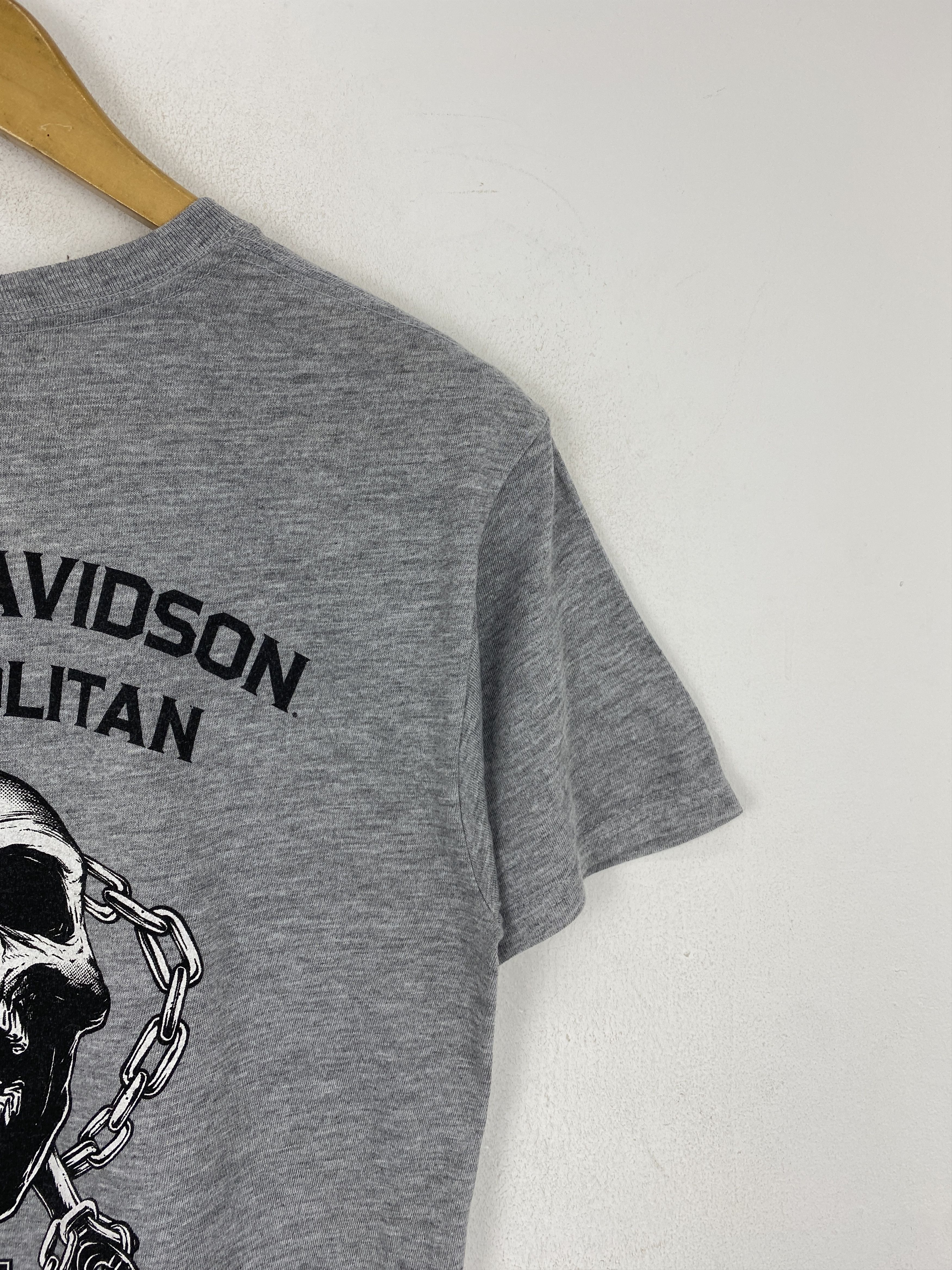 Harley Davidson × Vintage Vintage Harley Davidson Metropolitan Skull Tee TA0653 Size US S / EU 44-46 / 1 - 14 Thumbnail