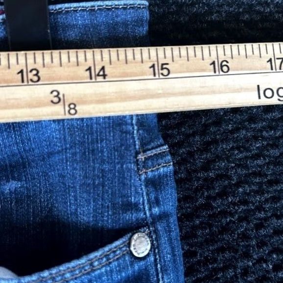 Vintage LL Bean Womens Jeans Blue Denim Straight Leg Medium Wash Stretch Pockets Size 4 Size 29" - 7 Thumbnail
