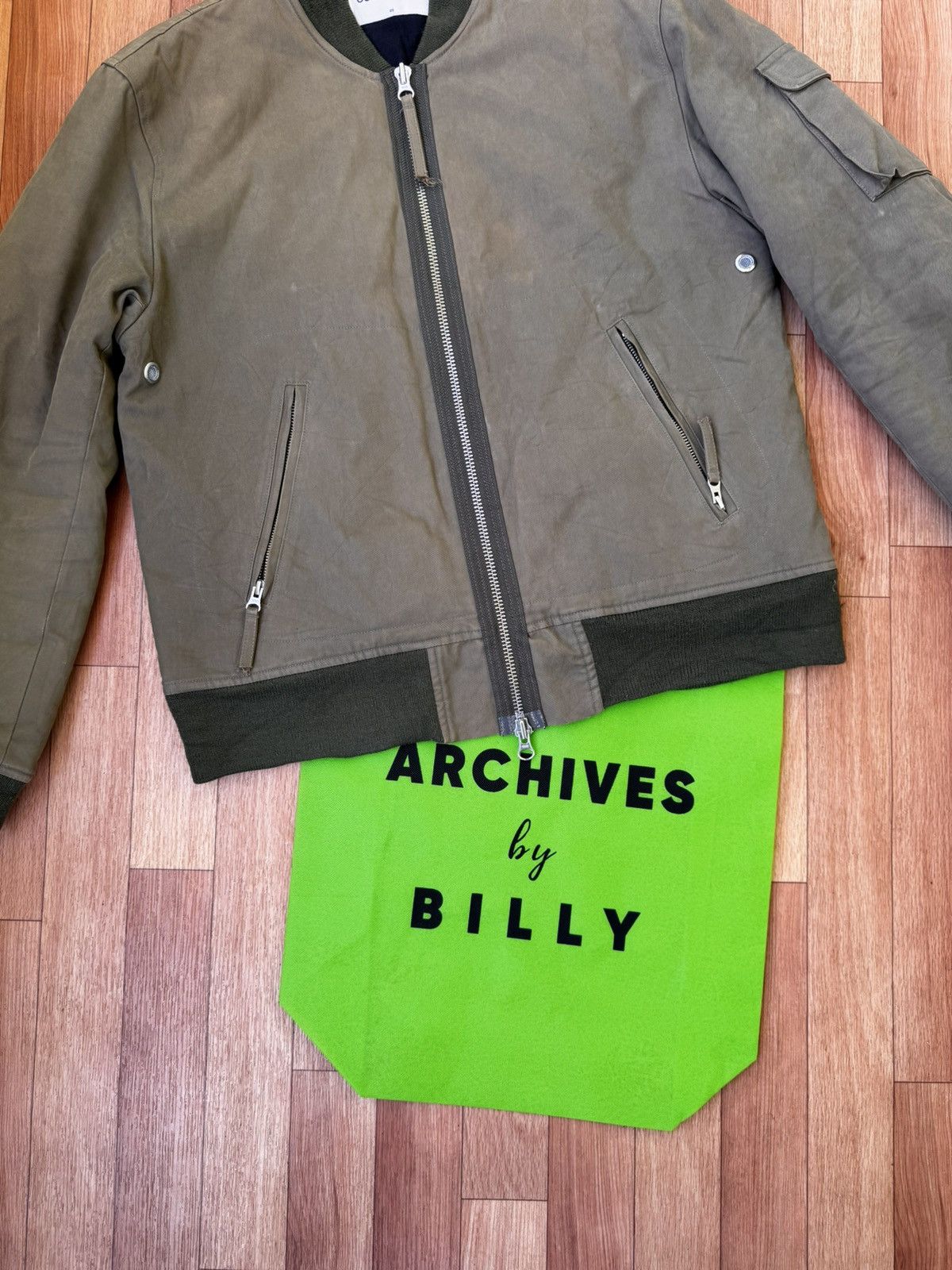 Our Legacy Our Legacy AW 14 Fade Olive Bomber Size US M / EU 48-50 / 2 - 2 Thumbnail