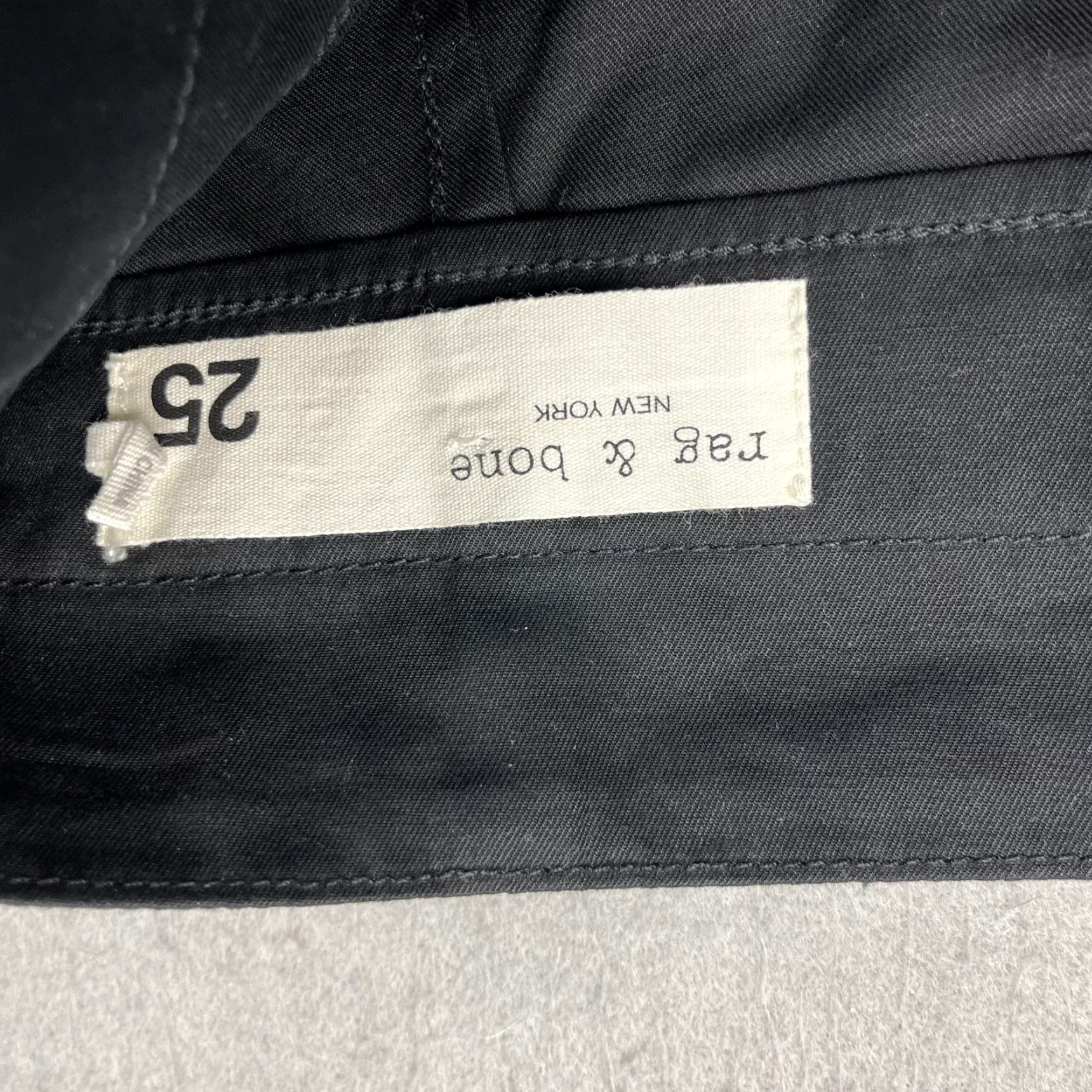Rag & Bone VINTAGE Rag & Bone Pants Womens 25 Black Belted Zip Cuff Straight Leg Casual Chino Ballistic? Size 42" / US 20 - 5 Thumbnail