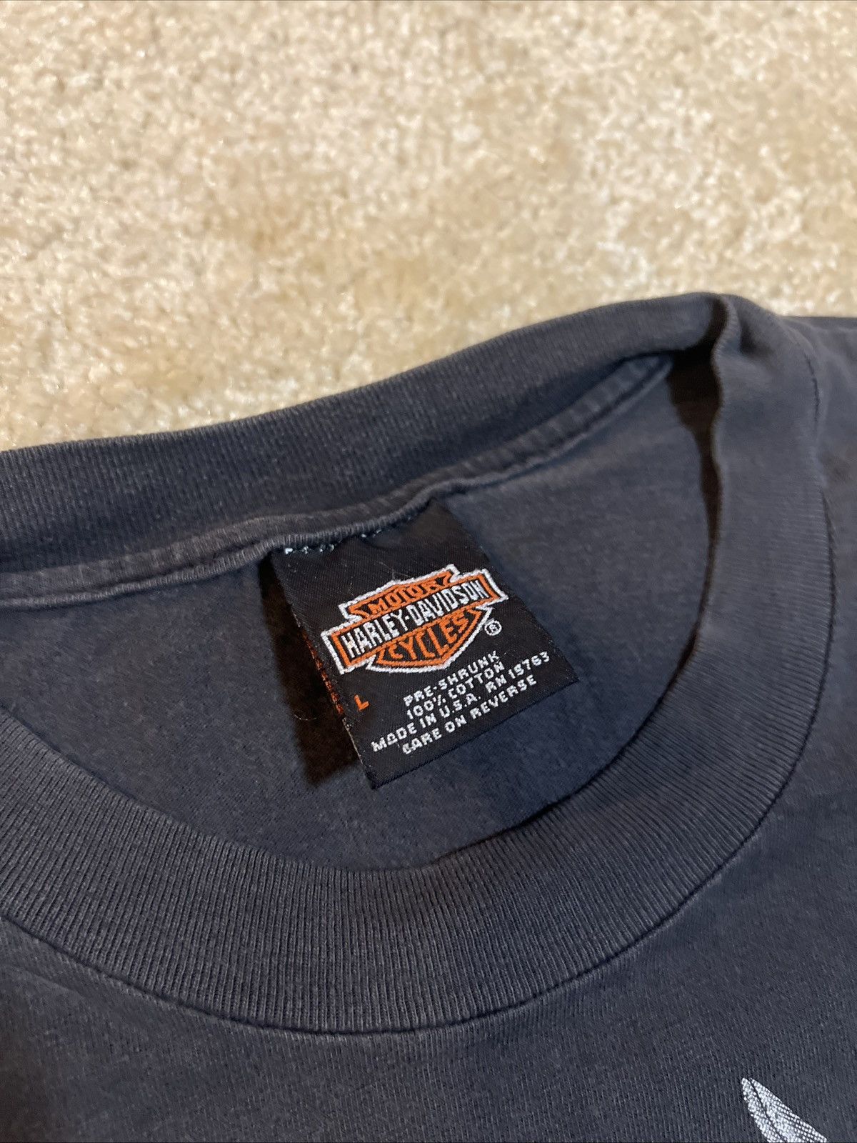 Harley Davidson Harker Heights Texas Harley Davidson Military 90s Vintage Size US L / EU 52-54 / 3 - 6 Thumbnail