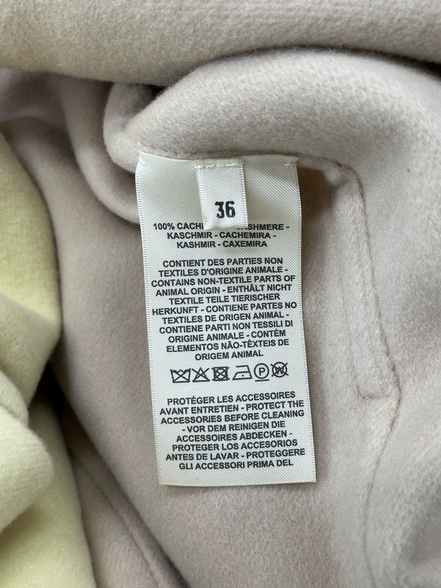 Hermes Hermes 25SS Yellow Colorblock Cashmere Coat FR36 Size XS / US 0-2 / IT 36-38 - 4 Thumbnail