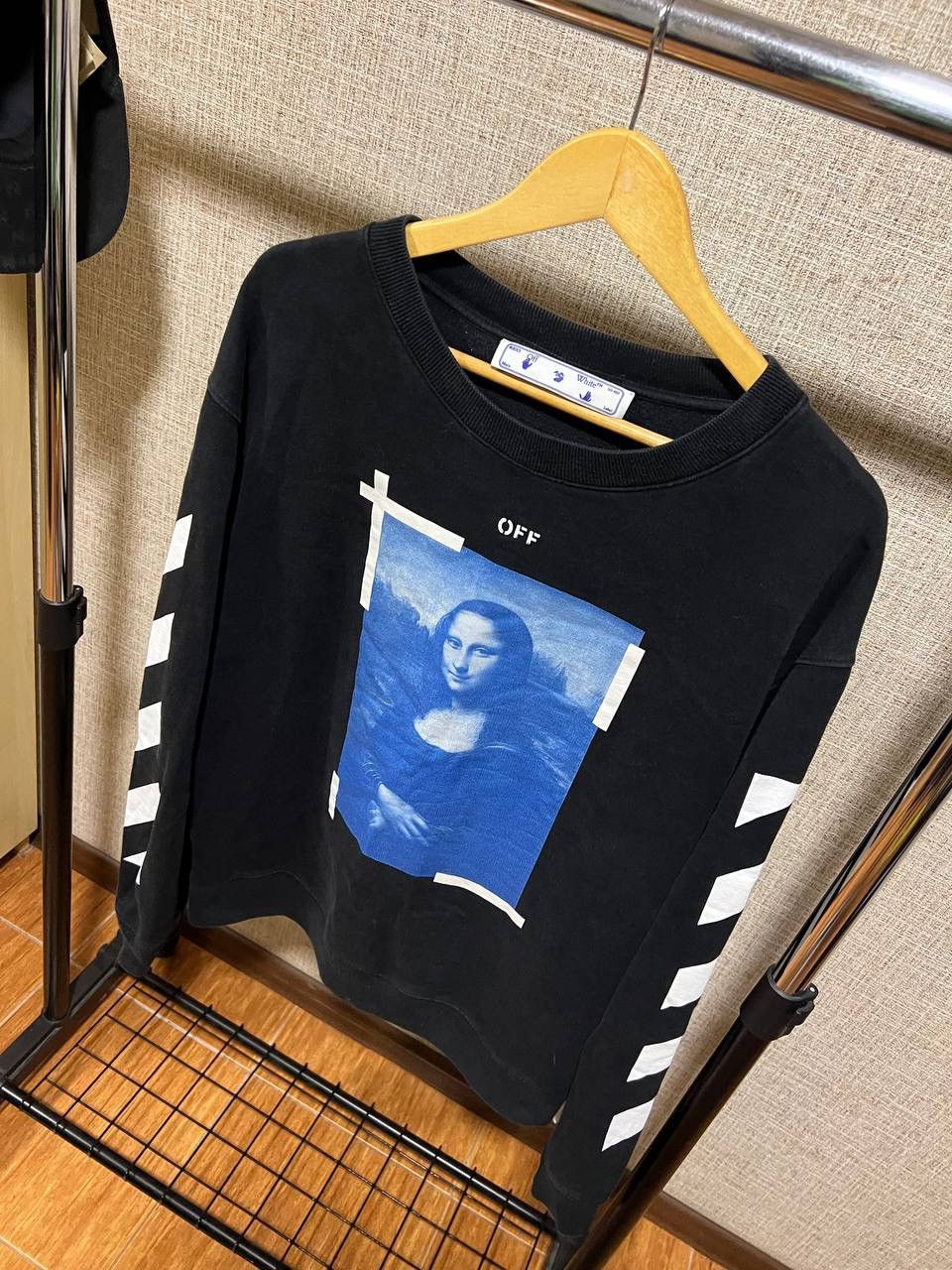 Off-White OF WHITE MONA LISA BLACK SWEATSHIRT Size US XL / EU 56 / 4 - 4 Thumbnail