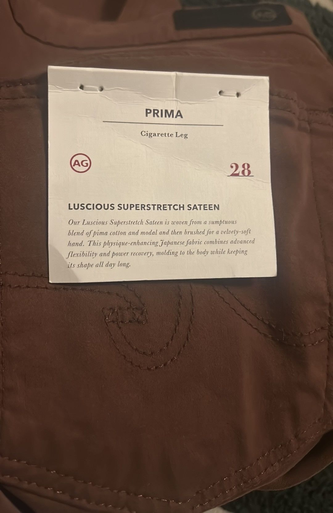 AG Adriano Goldschmied AG Jeans Prima Cigarette Skinny Jeans size 28 Size 28" / US 6 / IT 42 - 3 Thumbnail