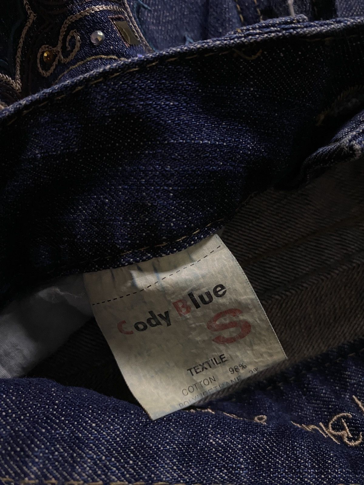 Hysteric Glamour 2000's Cody Blue Tribal Flared Jeans Size US 26 / EU 42 - 10 Thumbnail