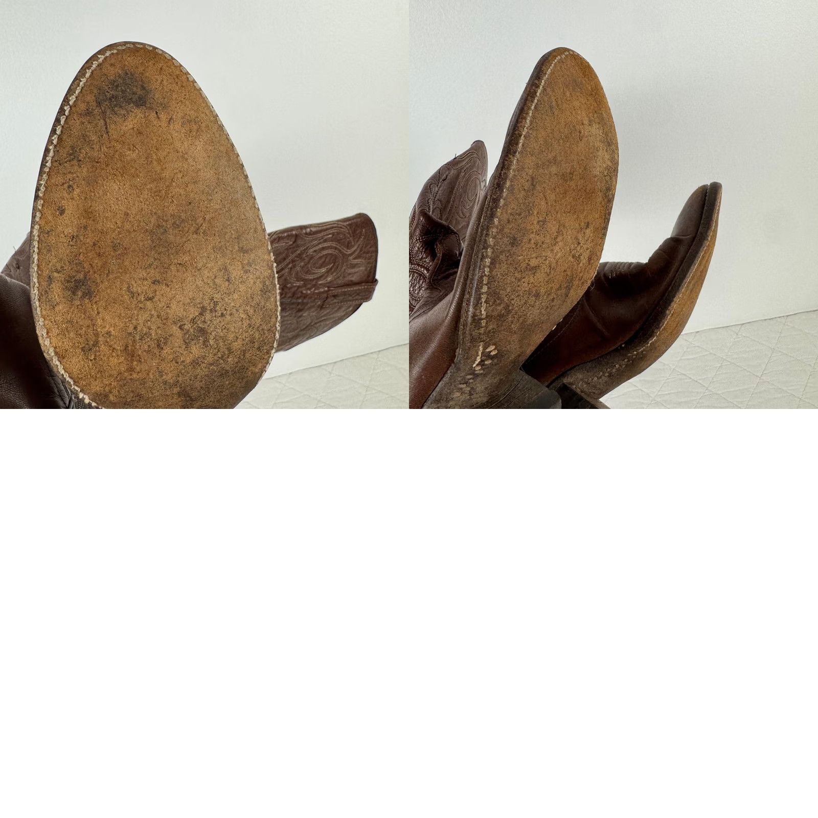 Dan Post VINTAGE Dan Post Brown Leather Western Cowboy Boots Pointed Toe 7.5 A Size US 8 / IT 38 - 9 Thumbnail