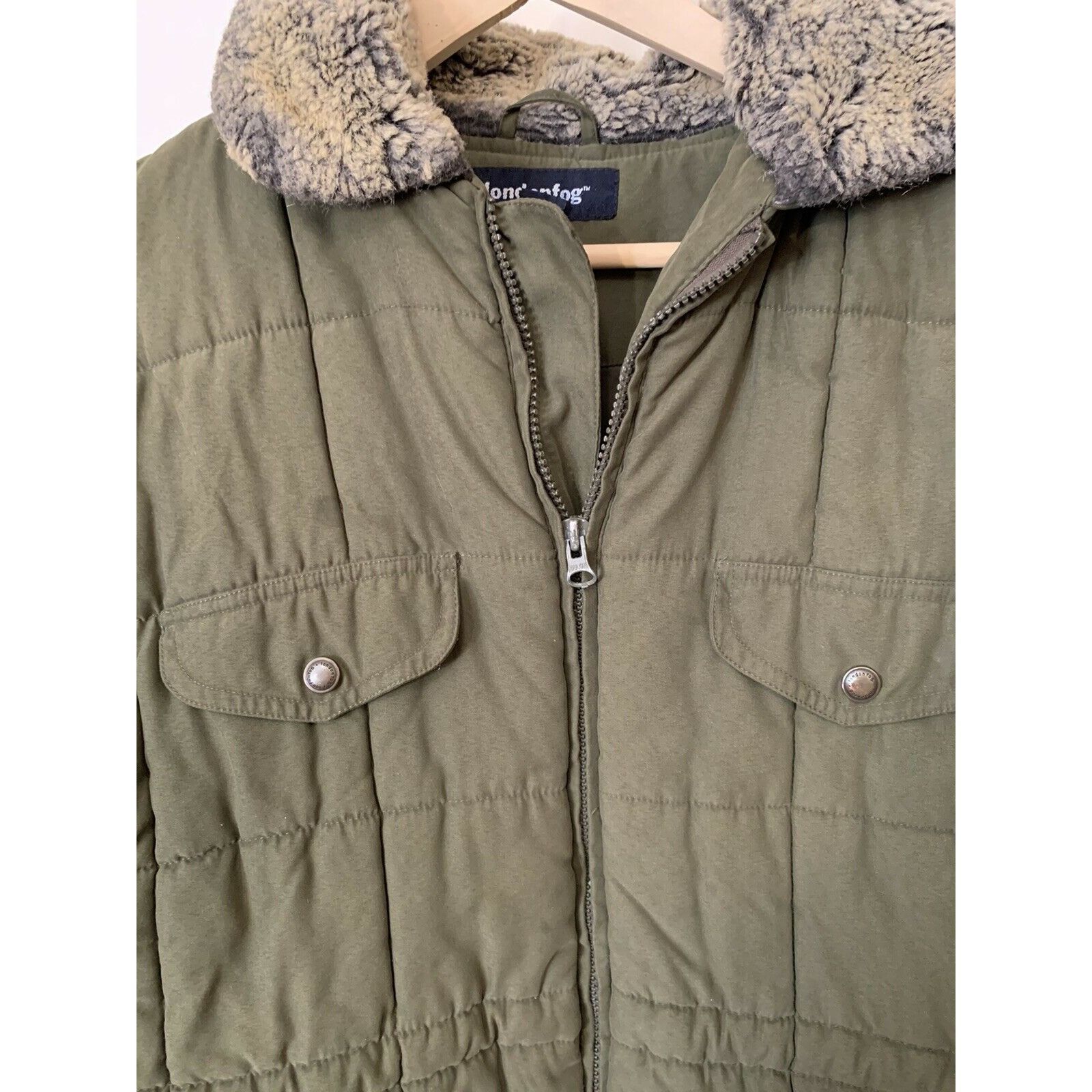 London Fog London Fog Jacket Women’s Sz L 14/16 Hooded Winter Jacket In Size L / US 10 / IT 46 - 1 Thumbnail