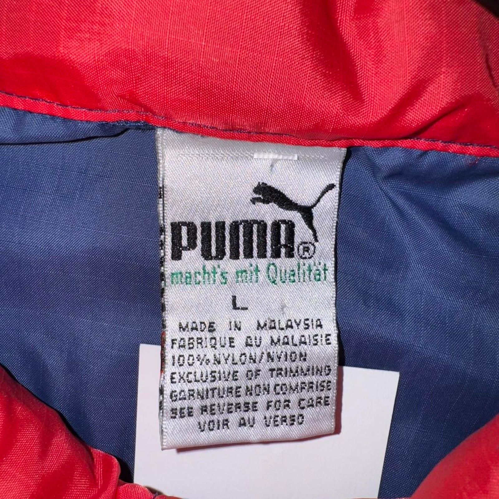 Puma Vintage y2k puma 1990s essential lightweight windbreaker Size US L / EU 52-54 / 3 - 4 Thumbnail
