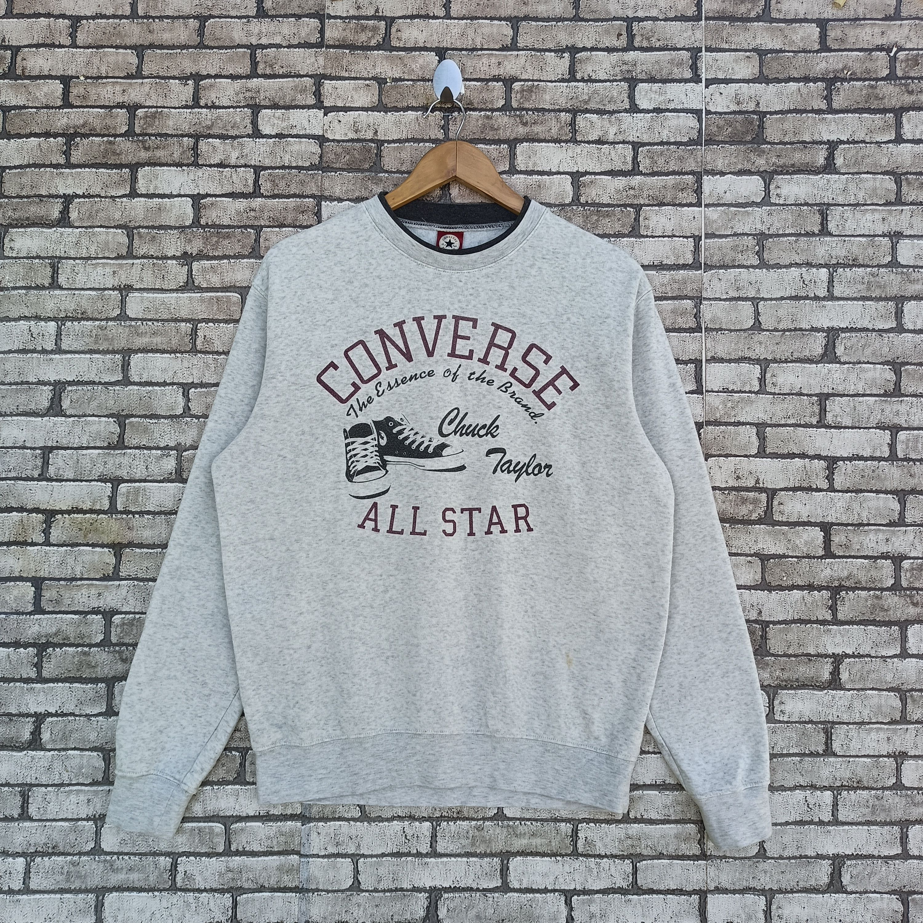 Converse × Vintage Vtg Converse All Star Big Print Sweatshirt Size US XL / EU 56 / 4 - 1 Thumbnail