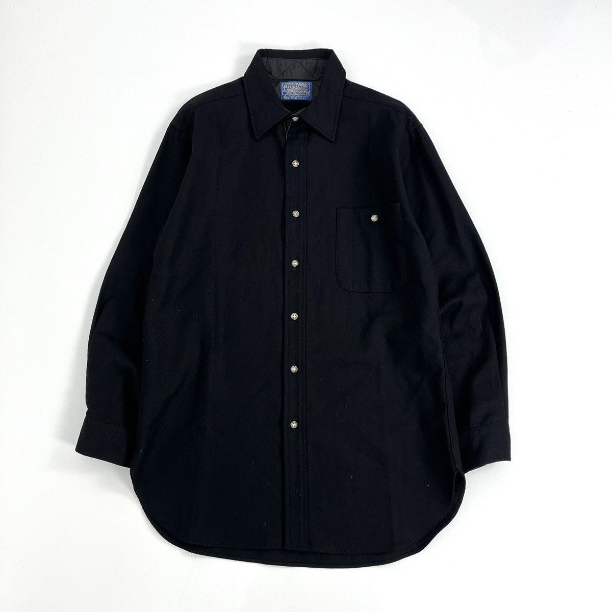 Pendleton 1990s Vintage Pendleton Wool Leather Flannel Western Shirt Size US M / EU 48-50 / 2 - 2 Thumbnail