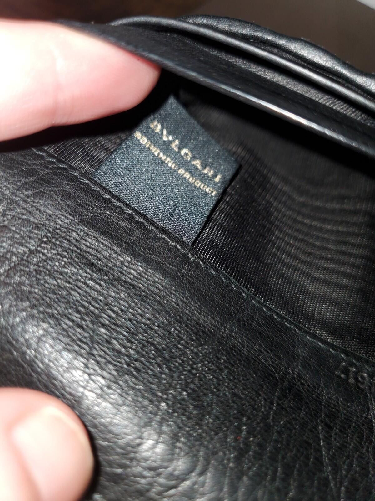 Bvlgari Bvgari Vintage Black Leather Long Wallet Bifold Card Holder Size ONE SIZE - 9 Thumbnail