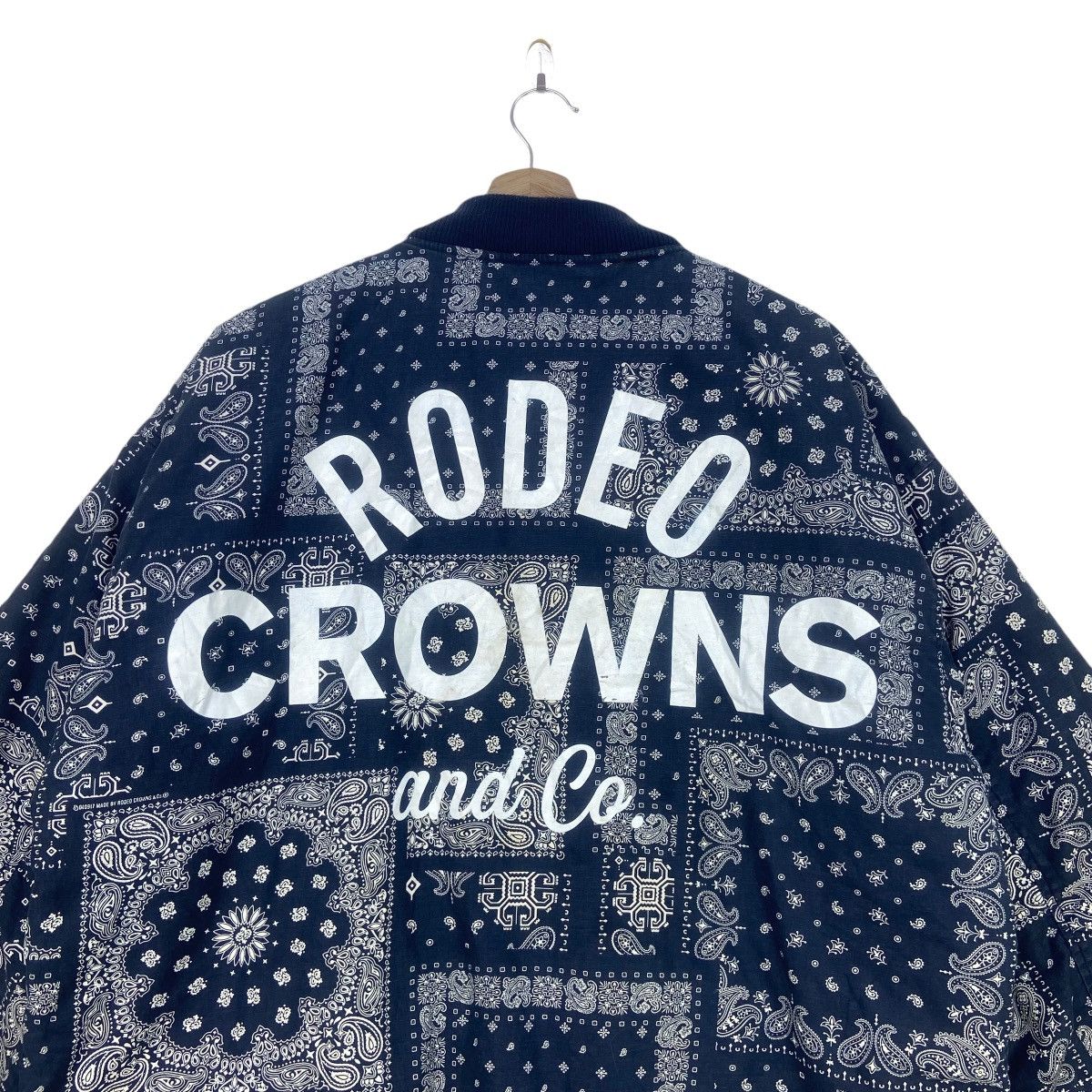 Japanese Brand Rodeo Crowns And Co. Wide Bowl Paisley Bomber Style Size US M / EU 48-50 / 2 - 4 Thumbnail
