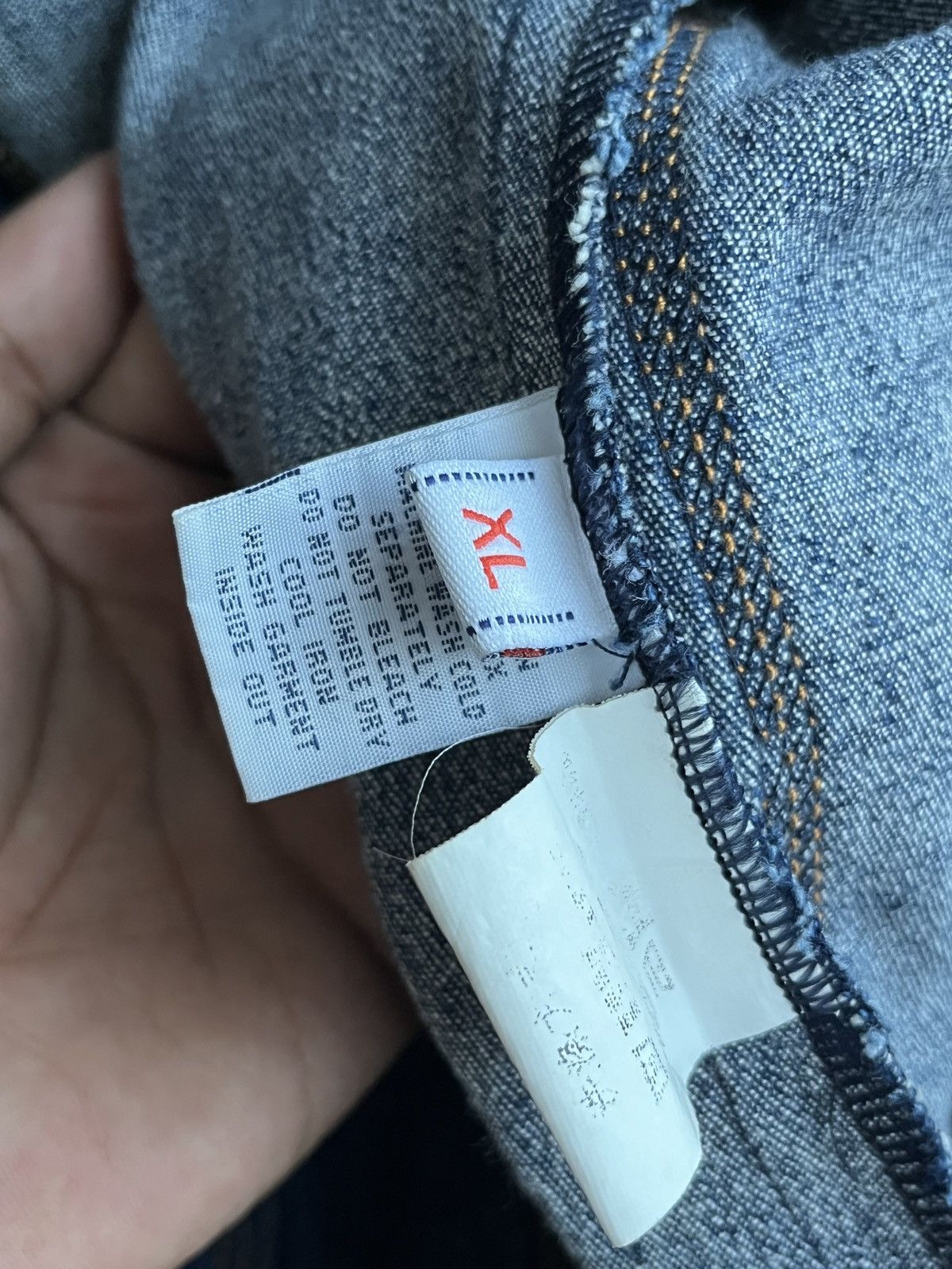 Evisu × Japanese Brand RARE EVISU SEAGULL STRETCH DENIM FLEECE ZIP HOOD JACKET Size US S / EU 44-46 / 1 - 5 Thumbnail