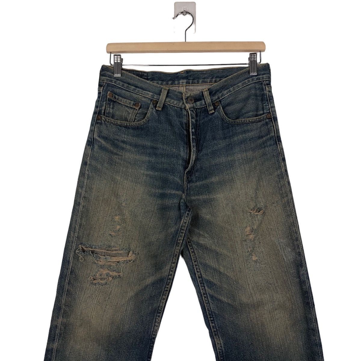 Levi's 🔥Vintage Levi’s Denim Jeans Biker Wear Japan Made Size US 30 / EU 46 - 4 Thumbnail