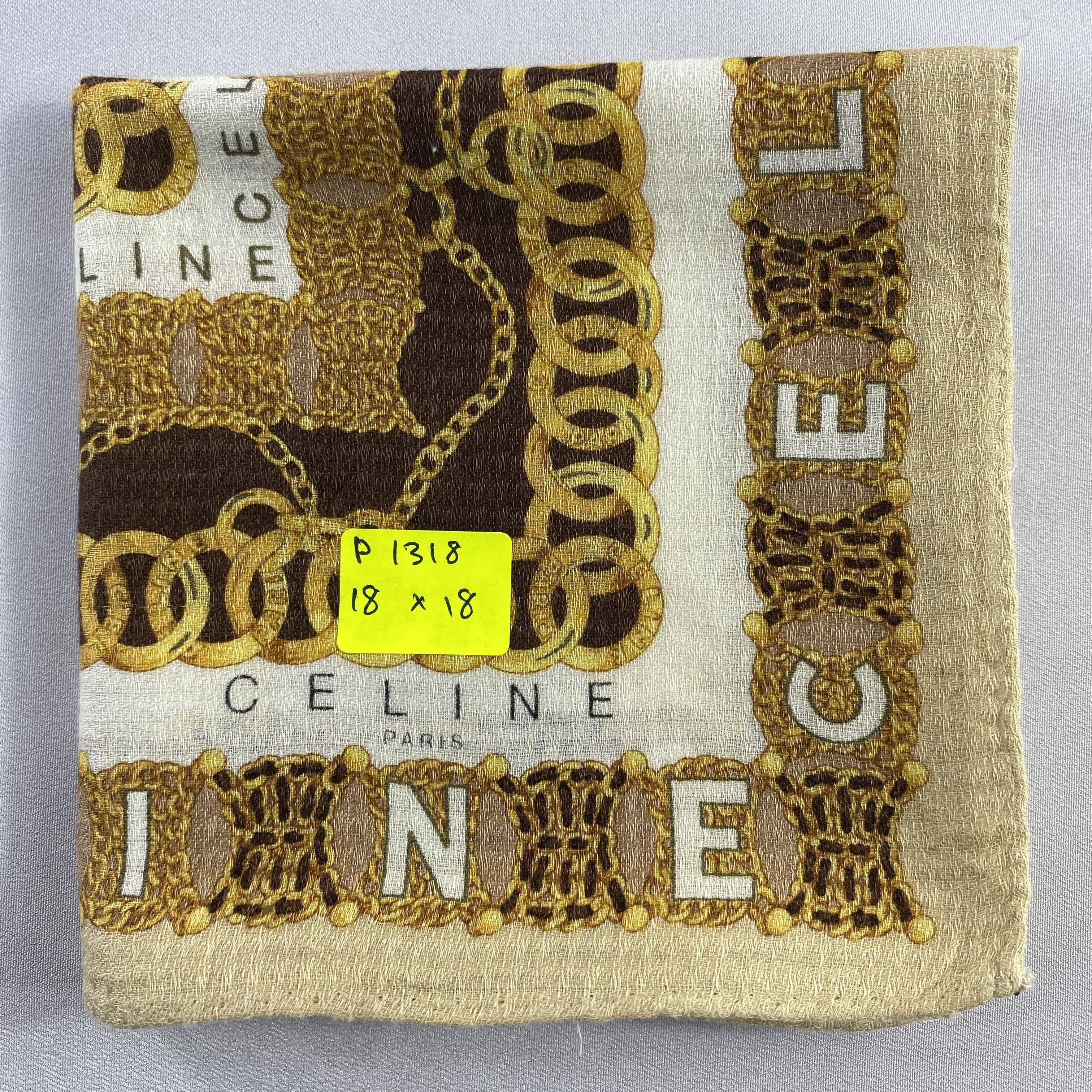 Celine × Vintage Celine Bandana/ Handkerchief / Neckerchief-P1318 Size ONE SIZE - 5 Thumbnail