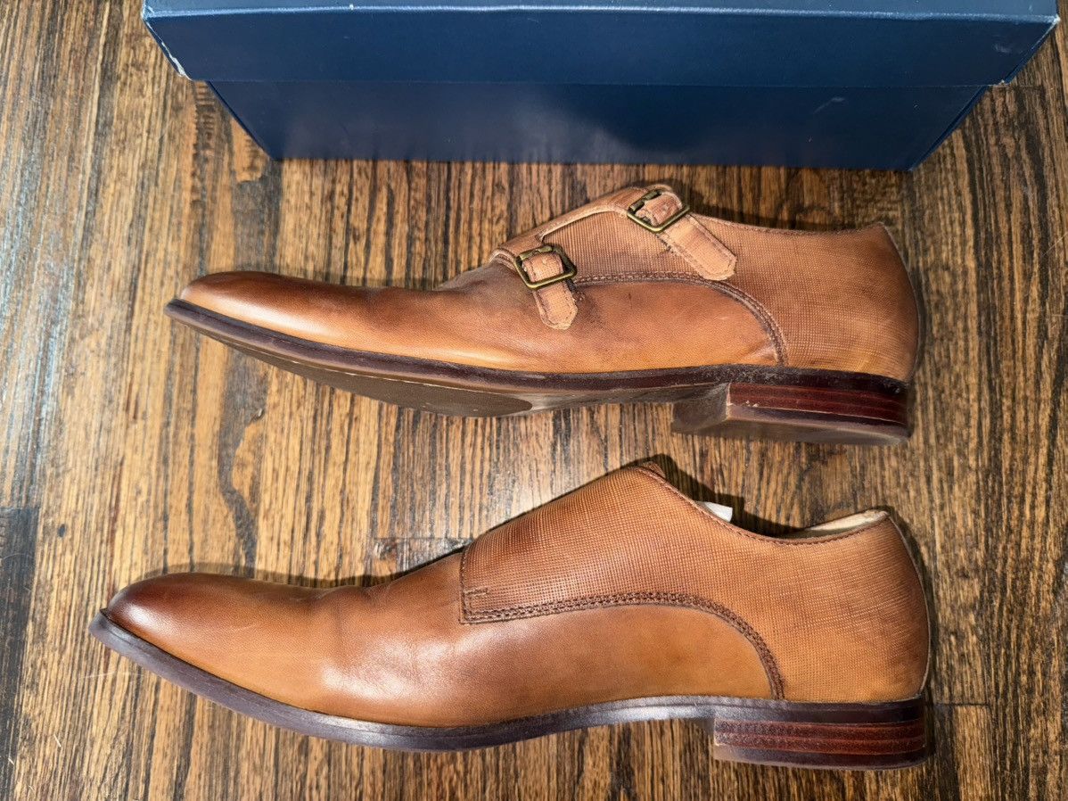 Aston Grey Aston Grey Collection Cognac Leather Monk Oxford Shoe 12 Size US 12 / EU 45 - 4 Thumbnail