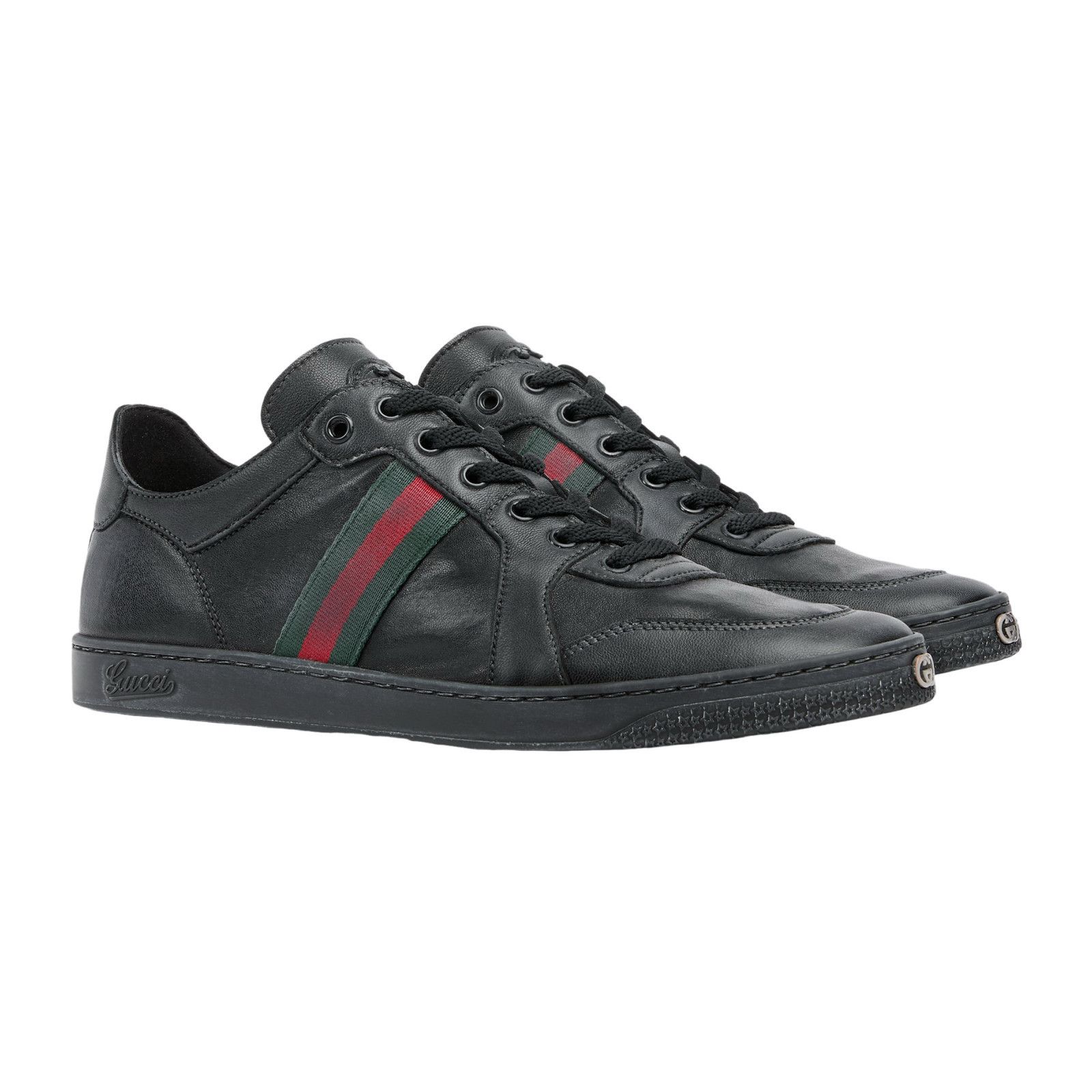 Gucci GUCCI $980 Men's Stretch Black Sneakers New & Authentic (Men Size US 7.5 / EU 40-41 - 4 Thumbnail