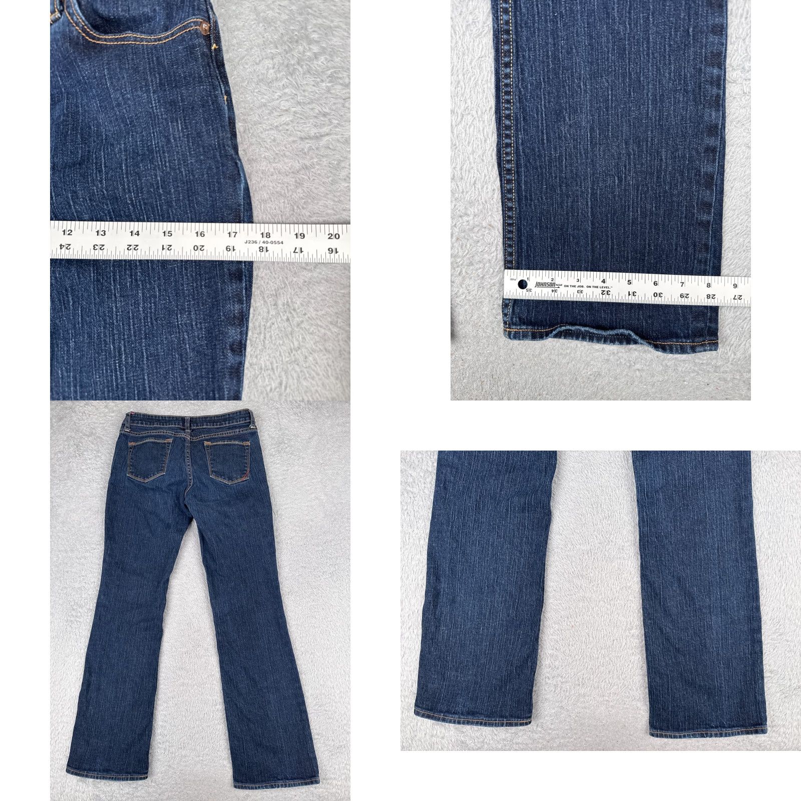 Banana Republic VINTAGE Banana Republic Jeans Women 8 Blue Denim Classic Bootcut Dark Cotton Low 30x31 Size 30" / US 8 / IT 44 - 9 Thumbnail