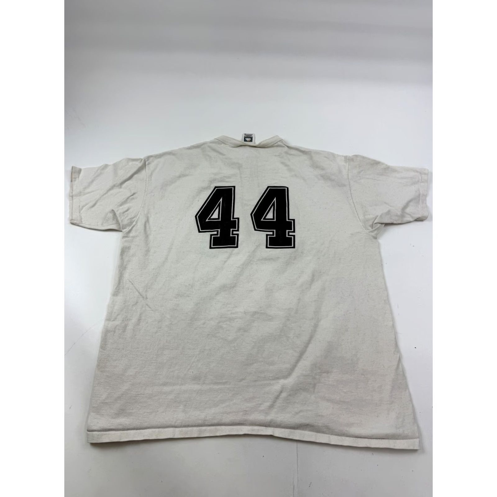 Vintage VINTAGE Cotton Deluxe Shirt Mens 2XL White Henley T-Shirt Play It Again Sports 44 Graphic Back 44 White Logo Short Sleeve Sports Size US XXL / EU 58 / 5 - 6 Thumbnail