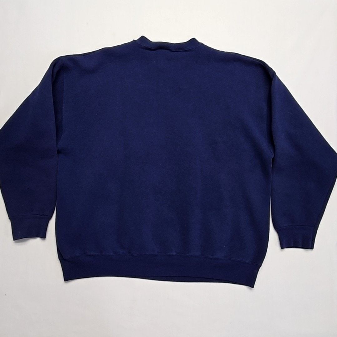 Tultex Vintage Blank Sweatshirt Navy Blue Tultex XL Crewneck 90s Size US XL / EU 56 / 4 - 8 Thumbnail