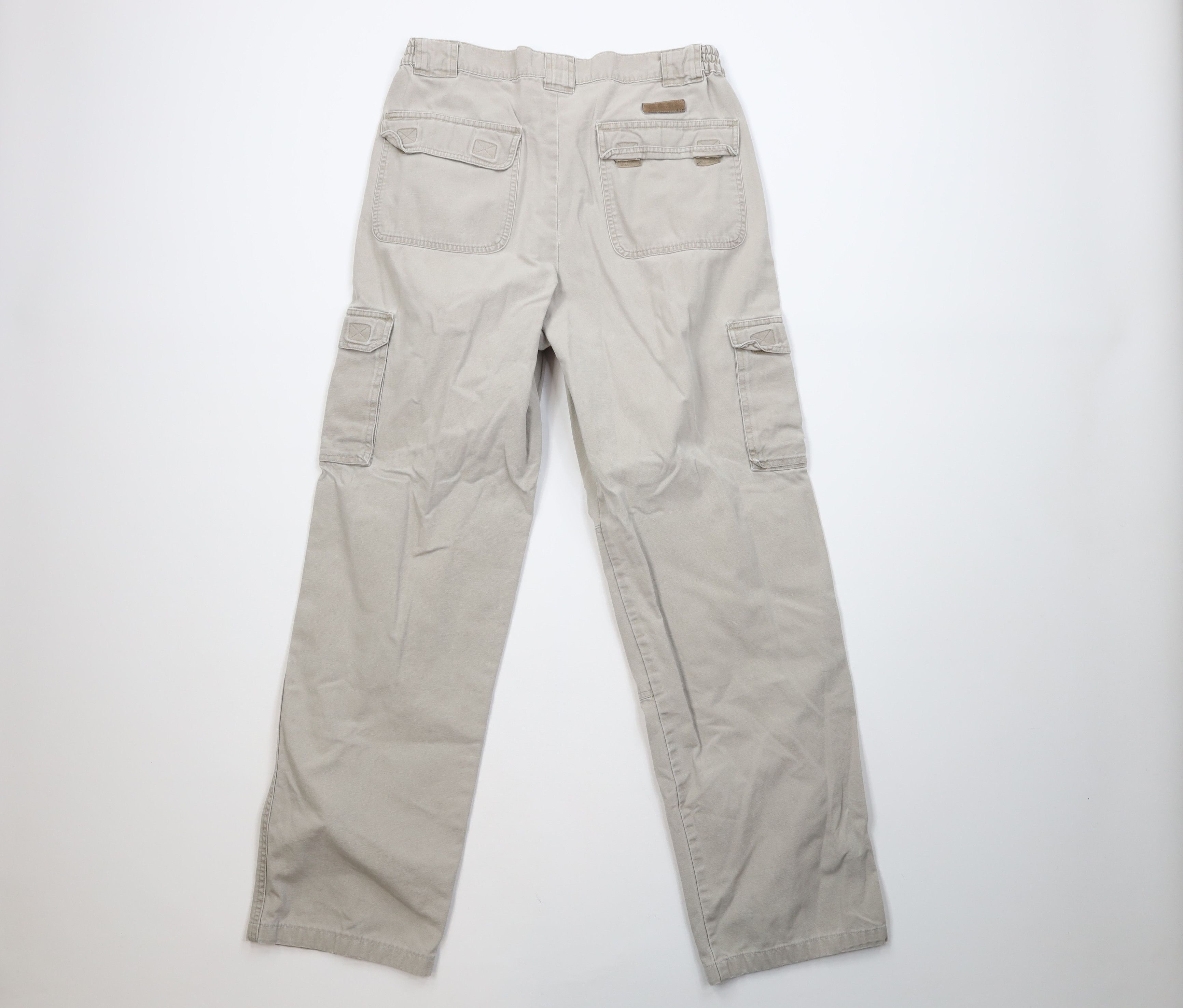 Cabelas Vintage 90s Cabelas Double Knee Wide Leg Cargo Pants Canvas Size US 33 - 12 Thumbnail