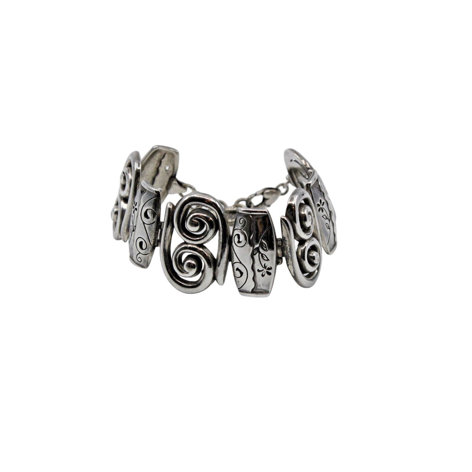 Brighton A5 Flawless BRIGHTON Signature Silvertone Large Bracelet Size ONE SIZE - 2 Thumbnail