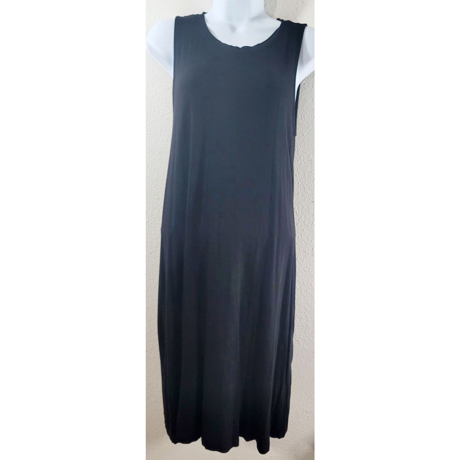Other Time & Tru Black A Line Sleeveless Midi Dress Medium Size M / US 6-8 / IT 42-44 - 1 Thumbnail
