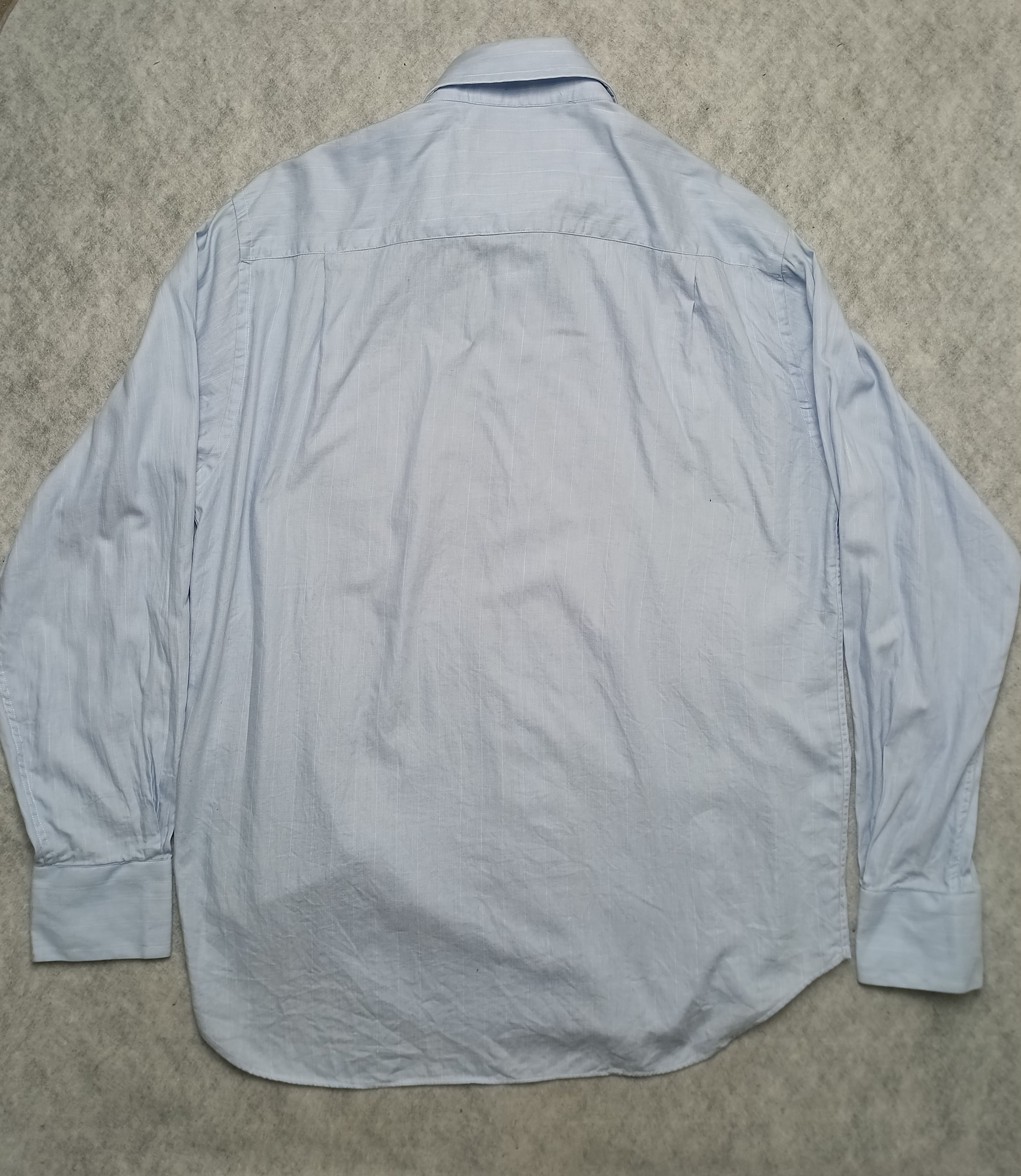 Katharine Hamnett London Vintage Katharine Hamnett Shirt Mens Blue Long Sleeve 17.5 Size US L / EU 52-54 / 3 - 2 Thumbnail
