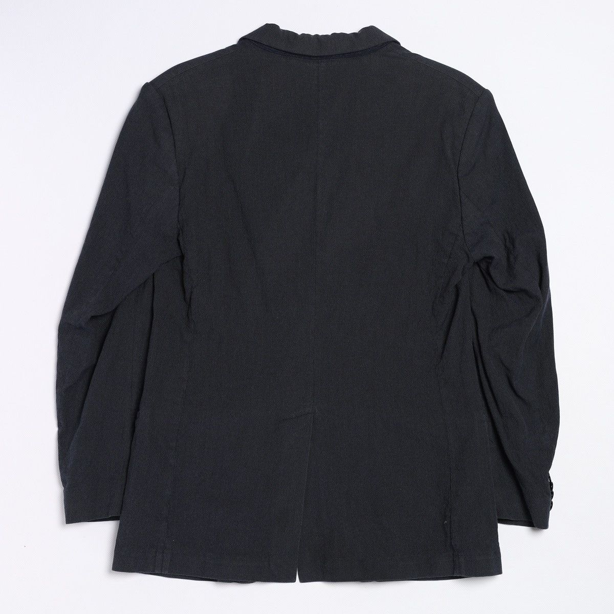 Maison Margiela Maison Martin Margiela Navy Cotton Silk Blazer Jacket Size 40R - 2 Thumbnail
