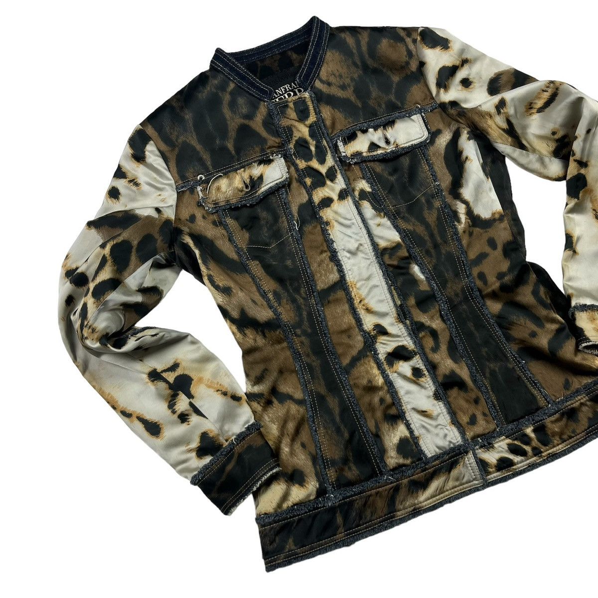 Gianfranco Ferre × Vintage Gianfranco Ferre Jeans Boutique Vintage Jacket Leopard Style Size S / US 4 / IT 40 - 2 Thumbnail