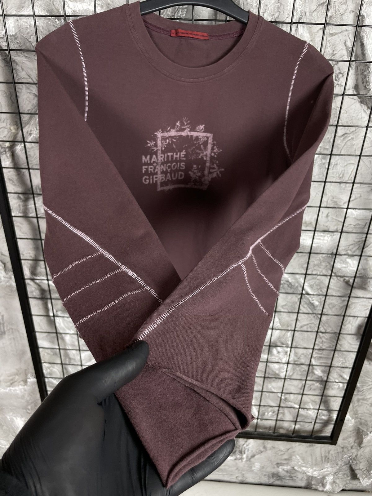 Marithe + Francois Girbaud M+ Francois Girbaud Rare Avant Garde Contrast Stitch Y2K Top Size S / US 4 / IT 40 - 4 Thumbnail