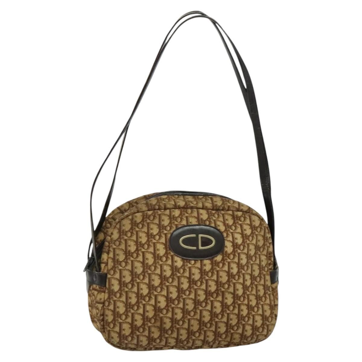 Dior DIOR Trotter Canvas Shoulder Bag Brown Size ONE SIZE - 1 Thumbnail