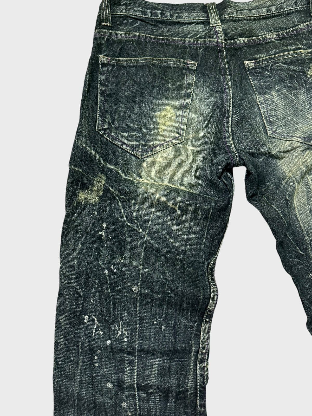 Hysteric Glamour × Japanese Brand NYLAUS JEANS Acid Wash Paint Splash Distressed Jeans Size US 30 / EU 46 - 18 Thumbnail