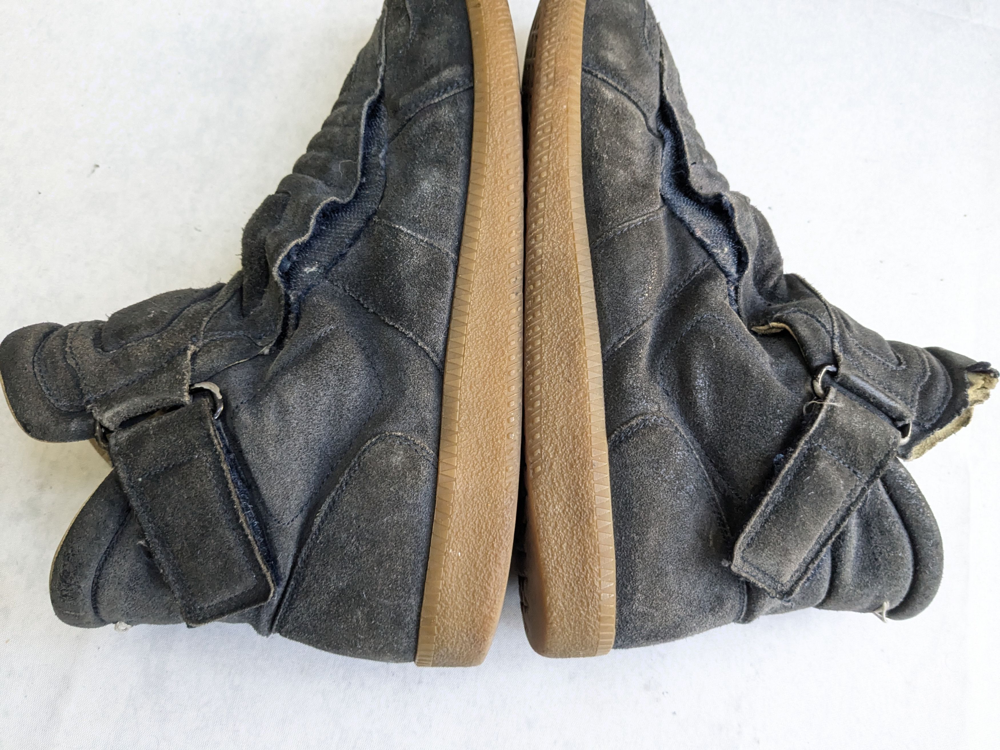 Maison Margiela Maison Margiela Moto Sneakers Navy Blue Suede 8 41 Size US 8 / EU 41 - 11 Thumbnail