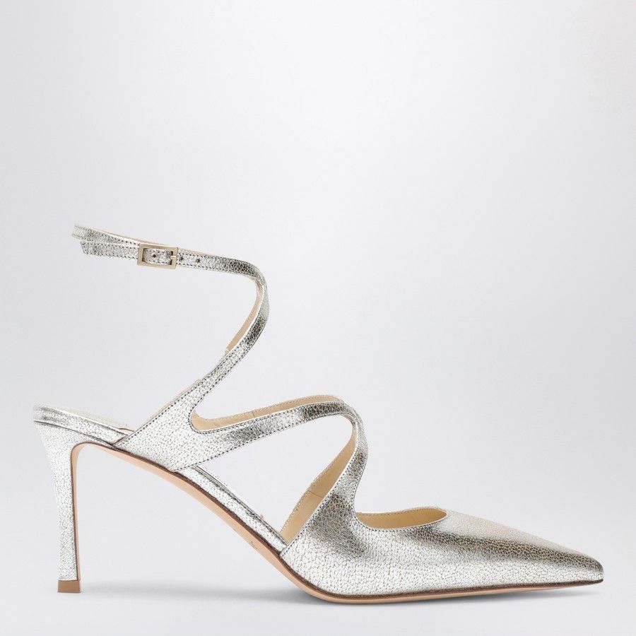 o1d2blof0824 Leather Sandals in Silver