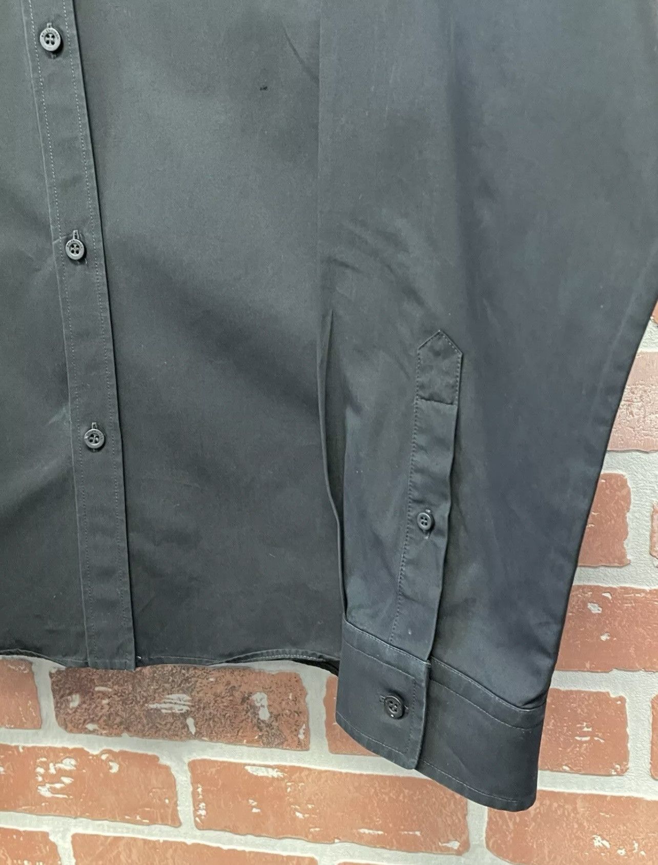 Balenciaga Size M/39EU - Balenciaga Men’s Dress Shirt Black Logo Collar Size US M / EU 48-50 / 2 - 5 Thumbnail