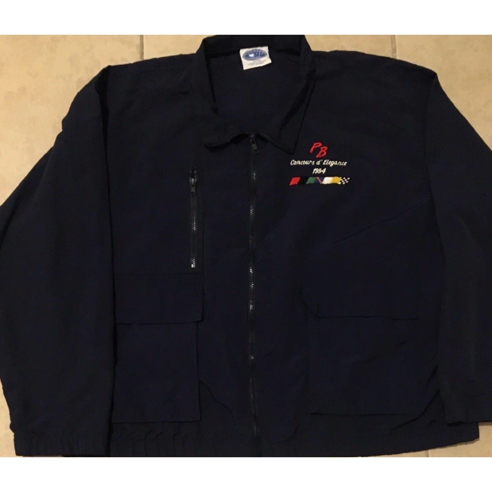 Ferrari VINTAGE 90s Ferrari Racing Jacket 2XL Blue Motorcycle Bomber Jacket Men Grunge Racing Driving NASCAR Mechanic Biker USA 70s 60s Rock Hip Hop USA Cars Size US XXL / EU 58 / 5 - 2 Thumbnail