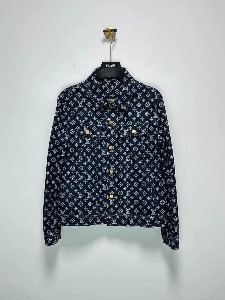 Louis Vuitton Louis Vuitton Original full-print presbyopic denim jacket Size US L / EU 52-54 / 3 - 1 Thumbnail