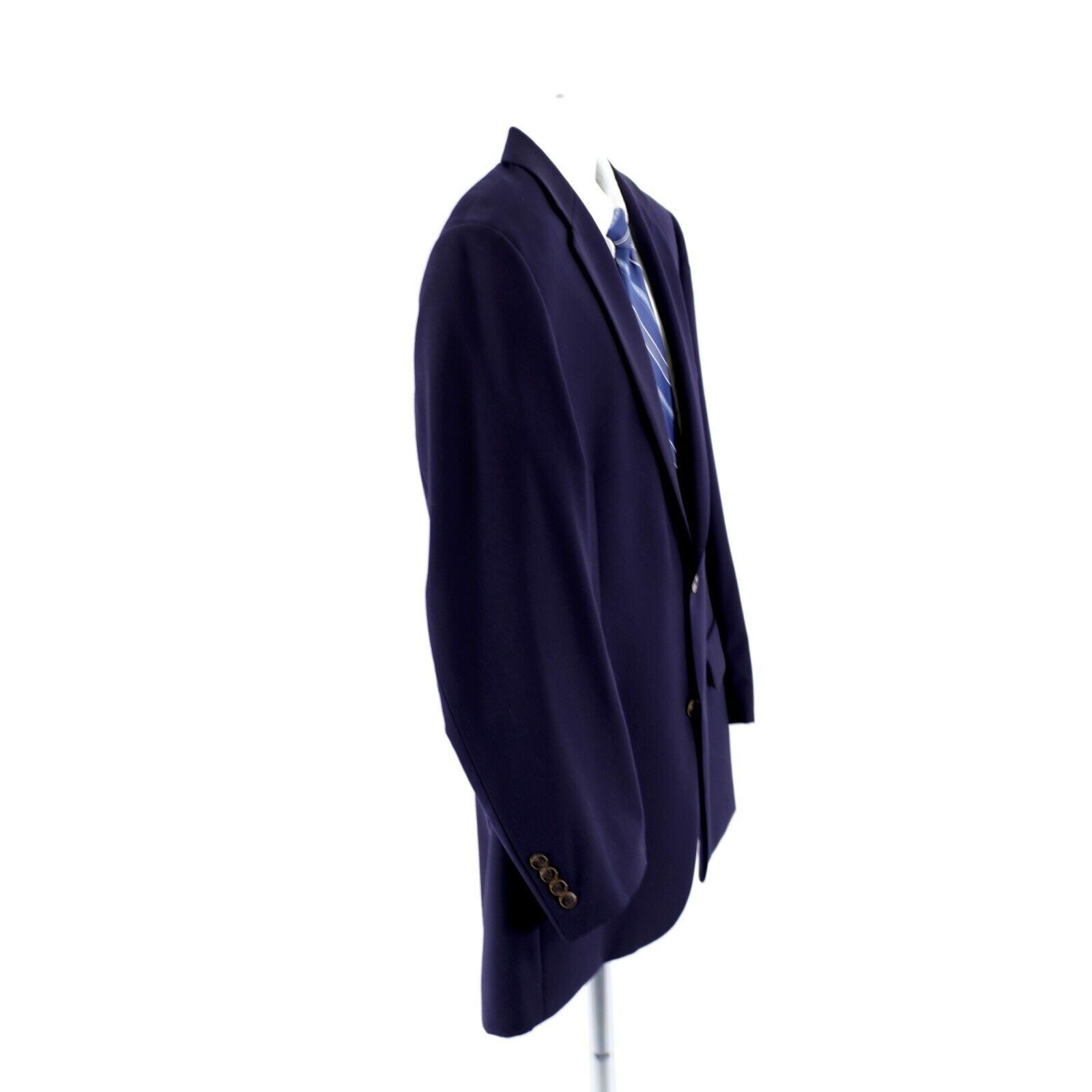 Joseph & Feiss Joseph & Feiss Gold Wool Blue 2 Button Blazer 44R Size 44R - 7 Thumbnail